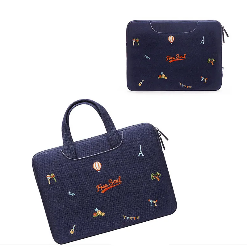 Fashion Womens Briefcases Portable Tablet Liner Bags 15 6 A4 Document Storage Pouch Office Travel Sundries Organize Handbag