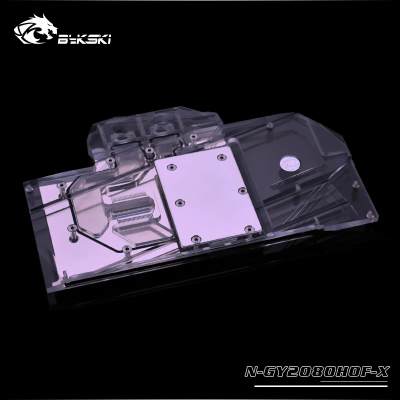 Водяной блок Bykski с полным покрытием для GPU VGA GALAX RTX2080 Hall Of Fame HOF графическая карта