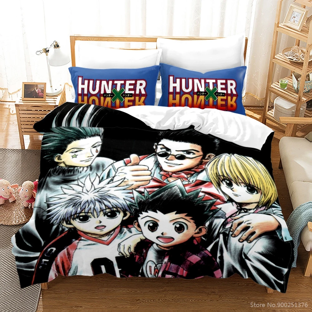 

3D Printed Anime HUNTER X HUNTER Bedding Set Twin Full Queen King Duvet Cover & Pillowcase Set Comforter Cover Set Home Textile