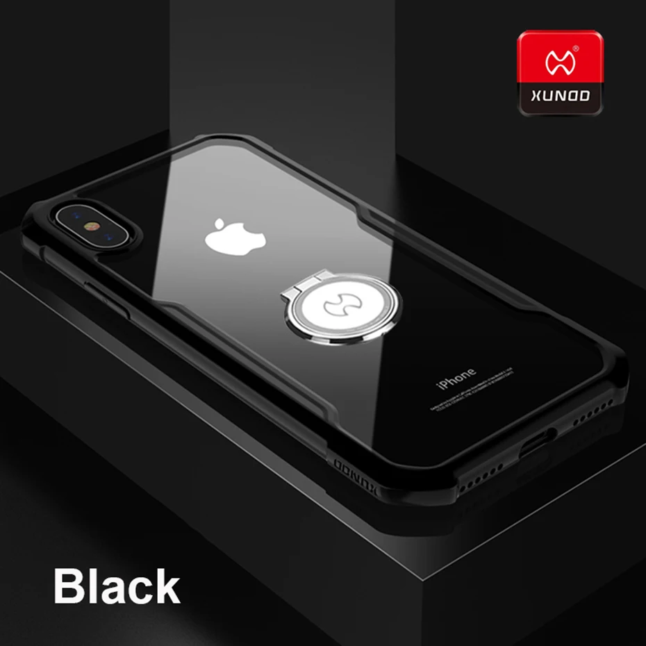 Black Магнитный автомобильный чехол-держатель для iPhone 7 8 Plus XR X XS 11 Pro Max, роскошный противоударный мягкий силиконовый защитный чехол с логотипом s - Цвет: Black