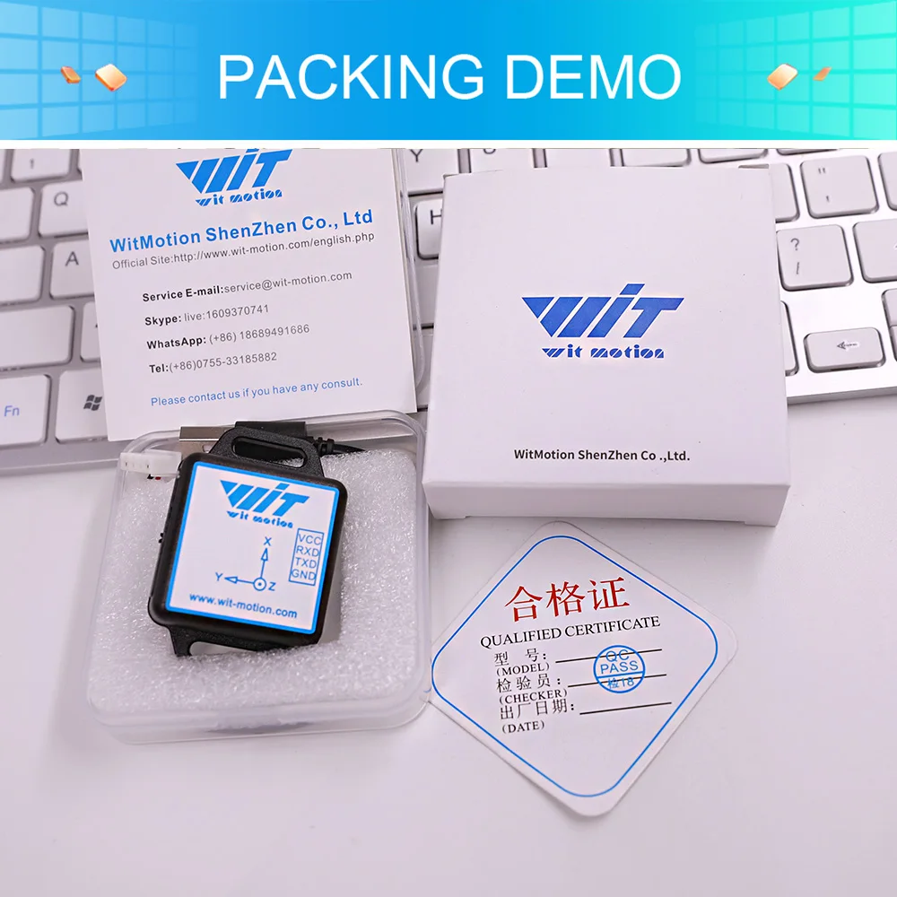 6-осевой Цифровой Инклинометр WitMotion Bluetooth 2,0 BWT61CL, угол наклона + ускорение + гироскоп MPU6050 на ПКAndroidMCU (art.: 79773e531) - 79773e531