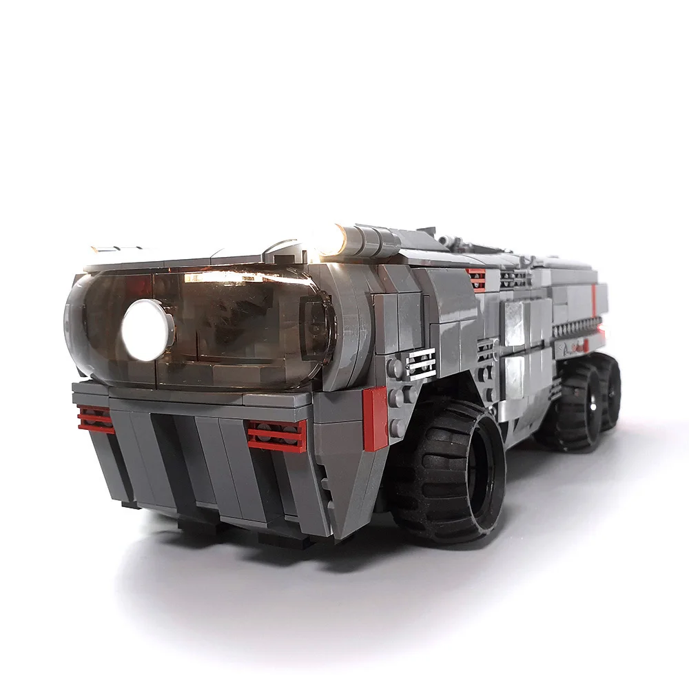 

MOC Space Expedition Remote Control Transport Vehicle Truck Car Building Blocks Bricks Soldiers Wars With Motor Toys For Gift