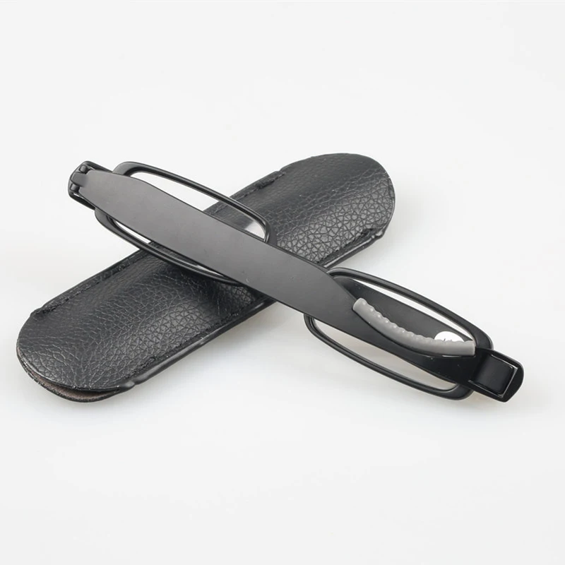 Очки для чтения складные мужчин и женщин с поворотом на 360 градусов футляром