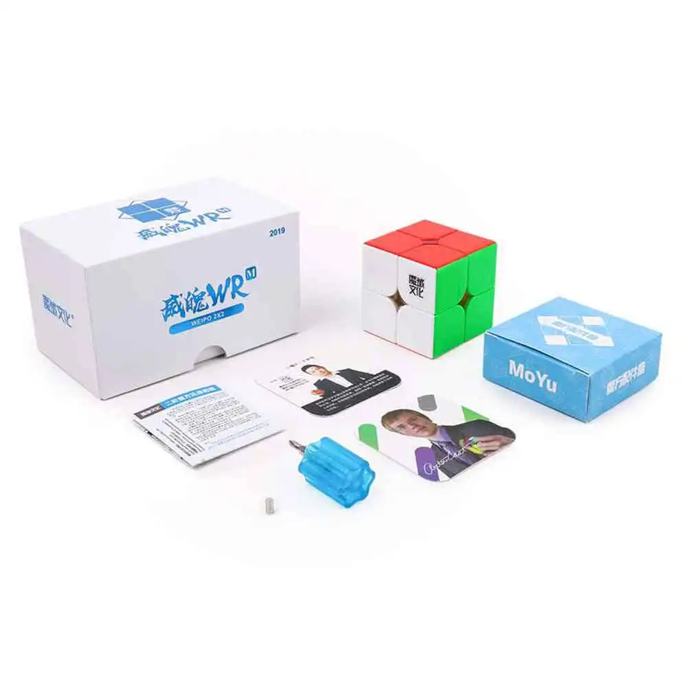 Новый MoYu Yuhu WeiPo WR M 2x2x2 Магнитный Скорость куб 2*2 магнитные наклейки cubo magico пазл