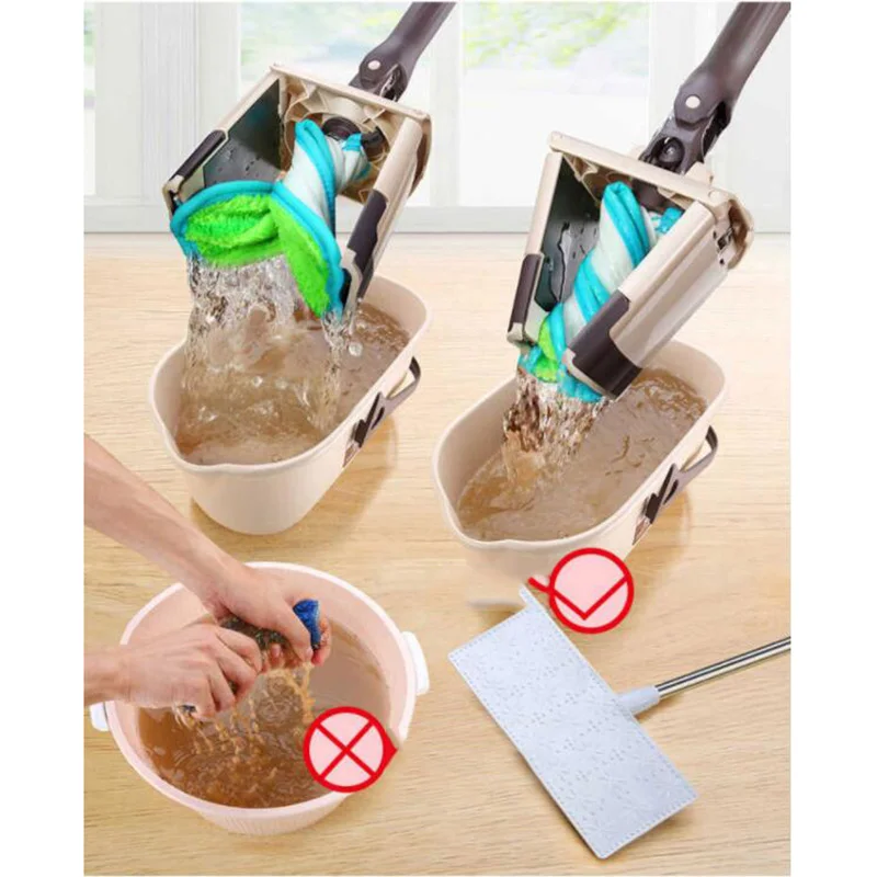 Швабра для пола X type из микрофибры с 3 шт. тканью швабры сменная мытья без рук