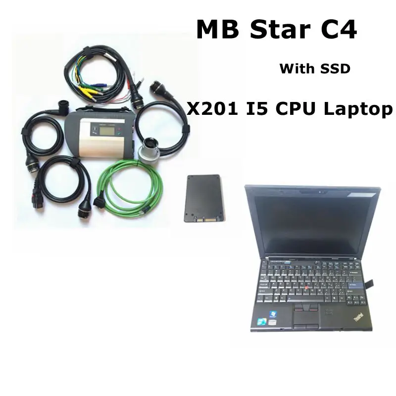 Инструмент диагностики MB STAR C4 SD CONNECT COMPACT 4 с программным обеспечением HDD/SSD V2020.09