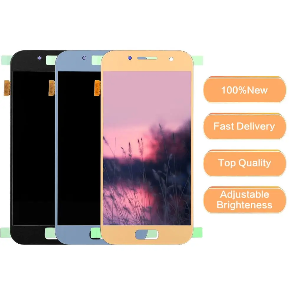 Регулируемая яркость Замена для Samsung Galaxy A3 2017 A320 A320F A320M A320Y ЖК-дисплей + сенсорный