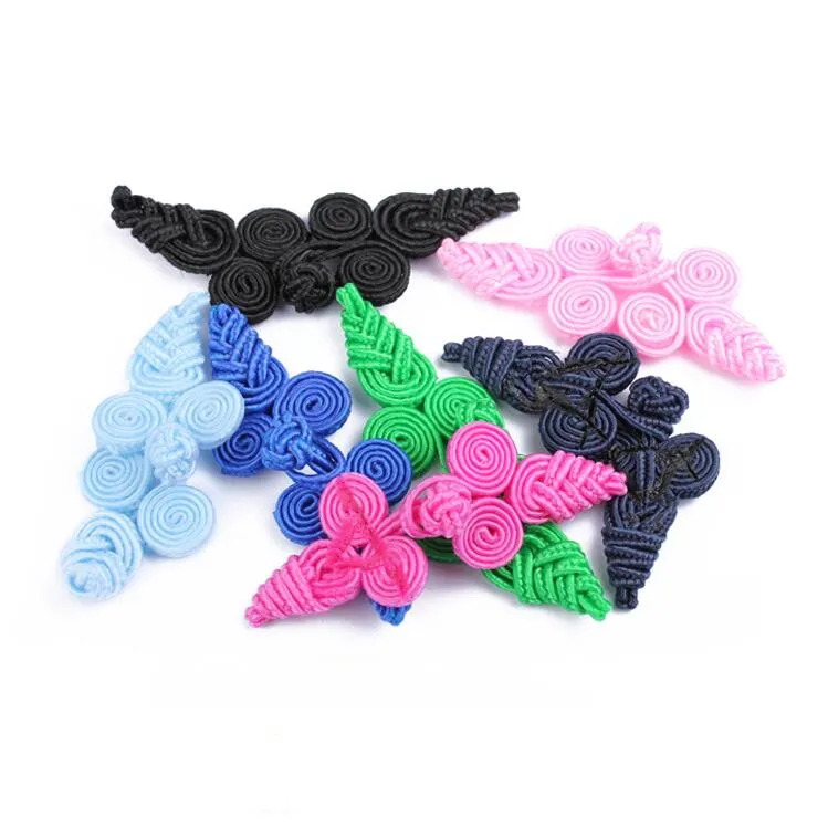 5 пар китайских пуговиц с узлом ручной работы застежка-лягушка пуговица