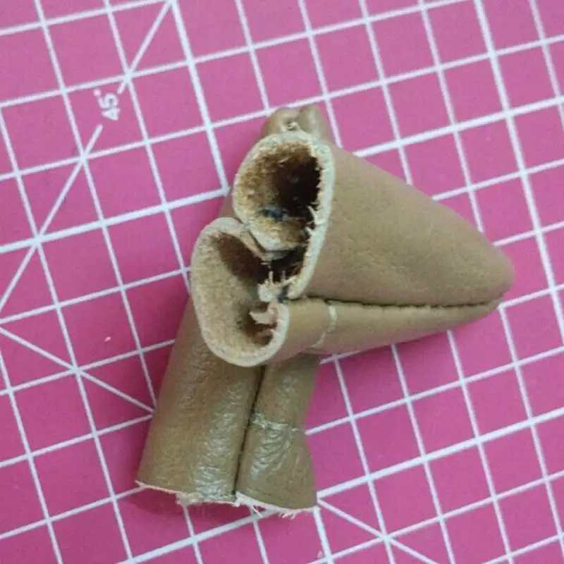 

1 Pair Hand Cow Leather Thick Tough Craft Thumb Index Finger Sleeve Thimble Protector TRYC889