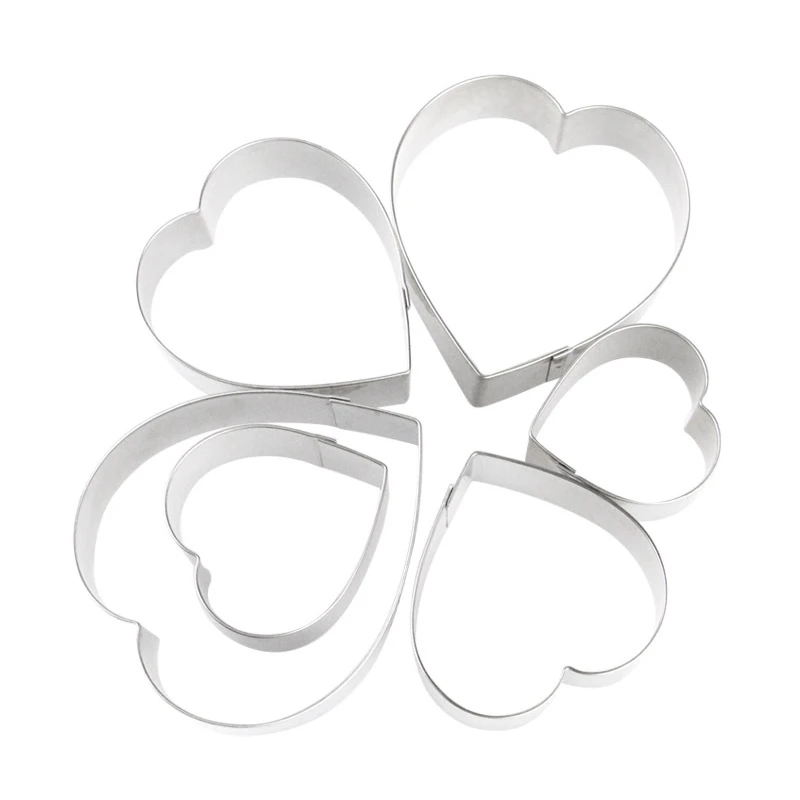 6 шт./партия сделай сам формы для выпечки инструменты серебристо