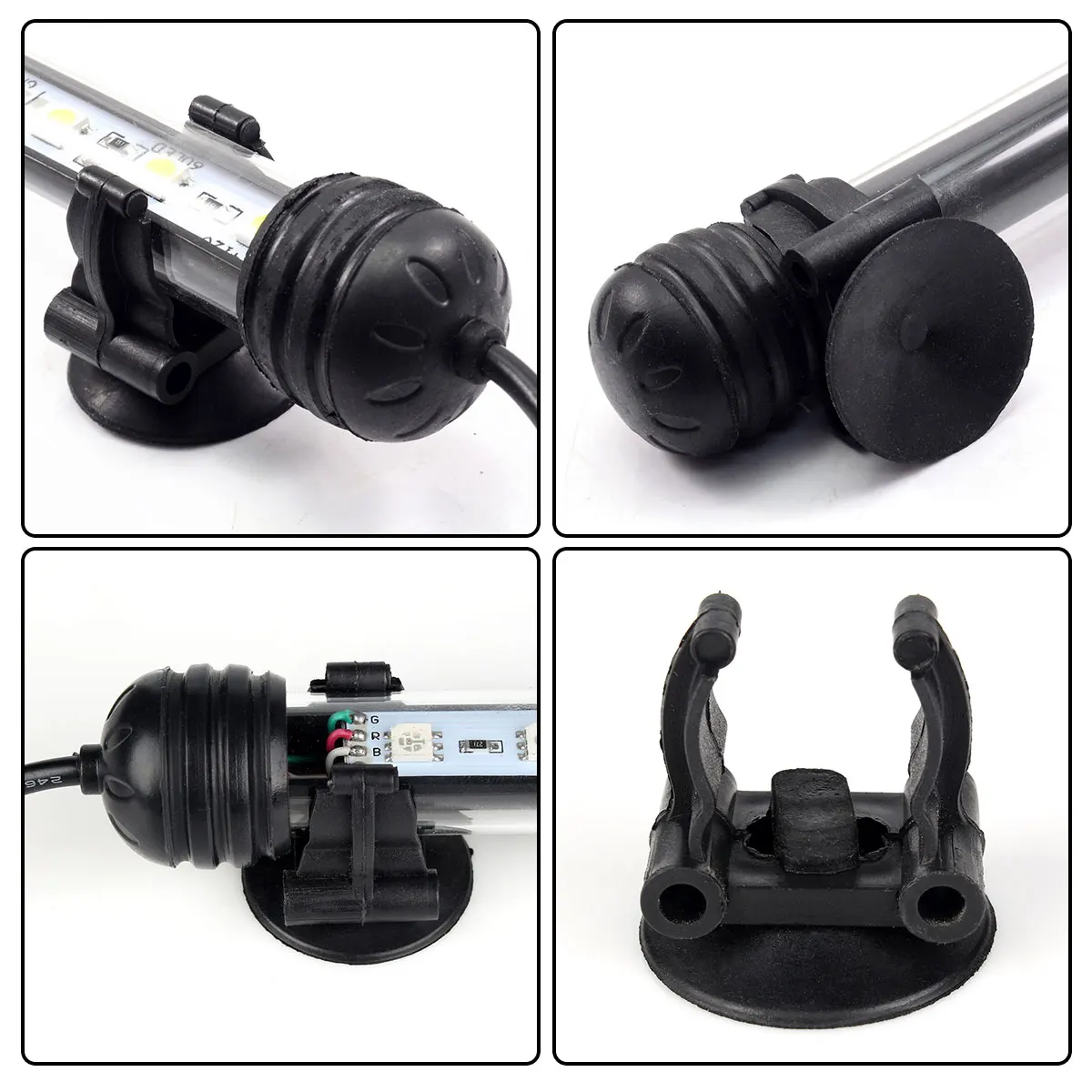 UK Plug аквариумный аквариум светодиодный светильник погружной лампы трубы 5050 SMD RGB