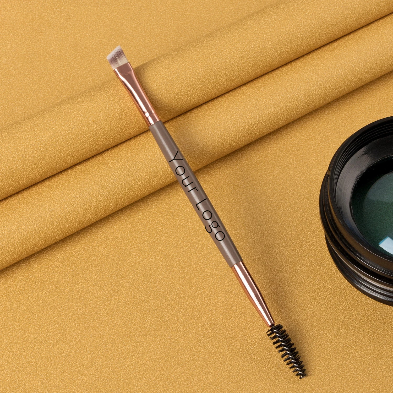 

50pc/Lot Logo Customized Double Head Makeup Brushes Eyelash Eyebrow Brush Eye Brow Comb Beauty Make Up Tool Private Label Vendor