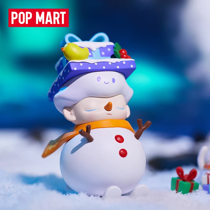 Pop Mart DIMOO 2020-caja ciega de la serie de Navidad, juguetes, modelo de estilo, figura de Anime bonita, caja de regalo sorpresa-1
