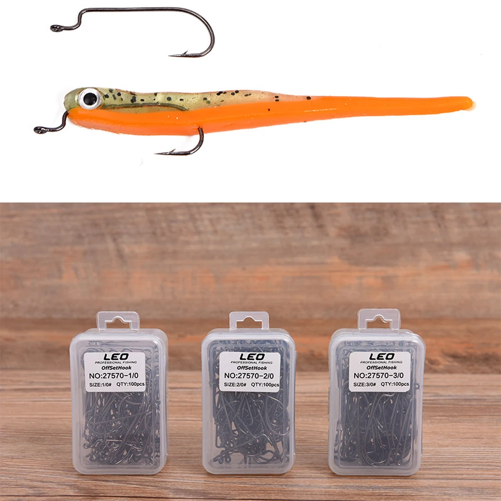 

JOF 100pcs/lot Fishing Soft Worm Hooks High Carbon Steel Wide Super Lock Fishhooks Lure Softjerk Hooks 1.0#-4.0# Fishing Tackle