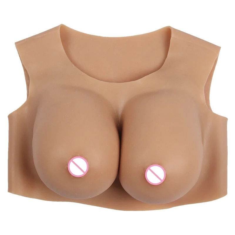 Sexy Breast C D F Cup Low Collar Sleeveless Silicone Breast Dresser Queen and Mastectomy Special High Quality Breasts