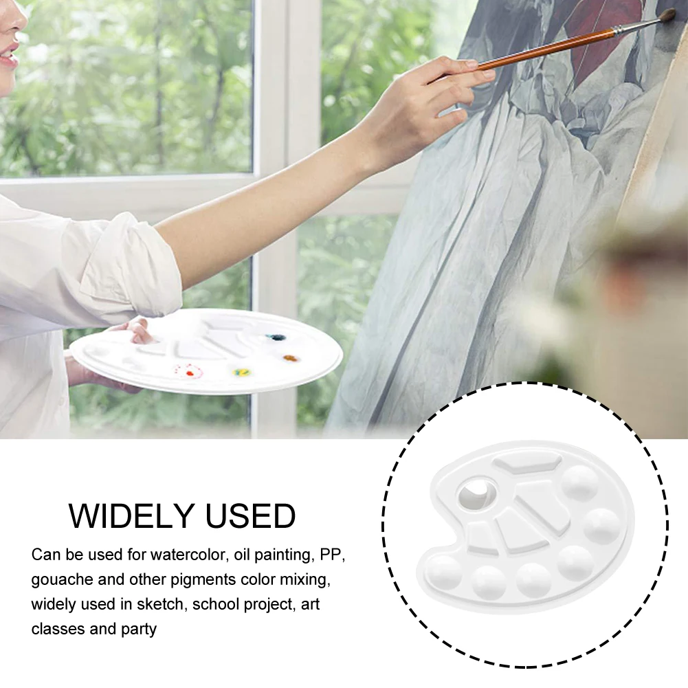 6 шт Экономия пространства профессиональный Палитра моющиеся с вырезом для