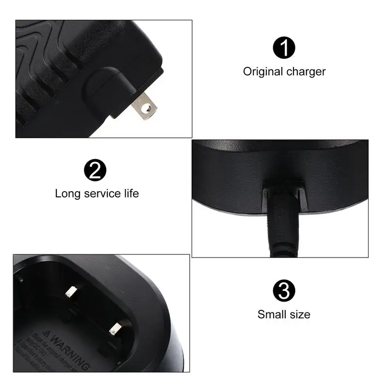 

1pc Two Way Radio Charger Walkie Talkie Charger with 1pc Power Adapter(US Plug)
