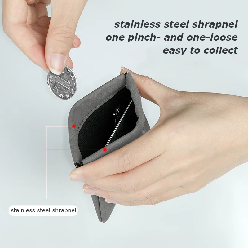 Маленький мини кошелек BUBM для монет сумка денег хранения ключей наушников