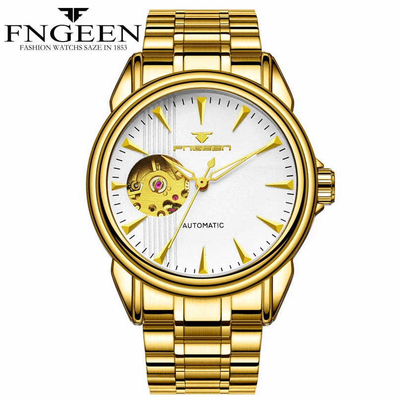 

Luxury waterproof Automatic Mechanical Watch Leather Business Watches Original Men Watch Top Brand Clock Men Relojes Masculino