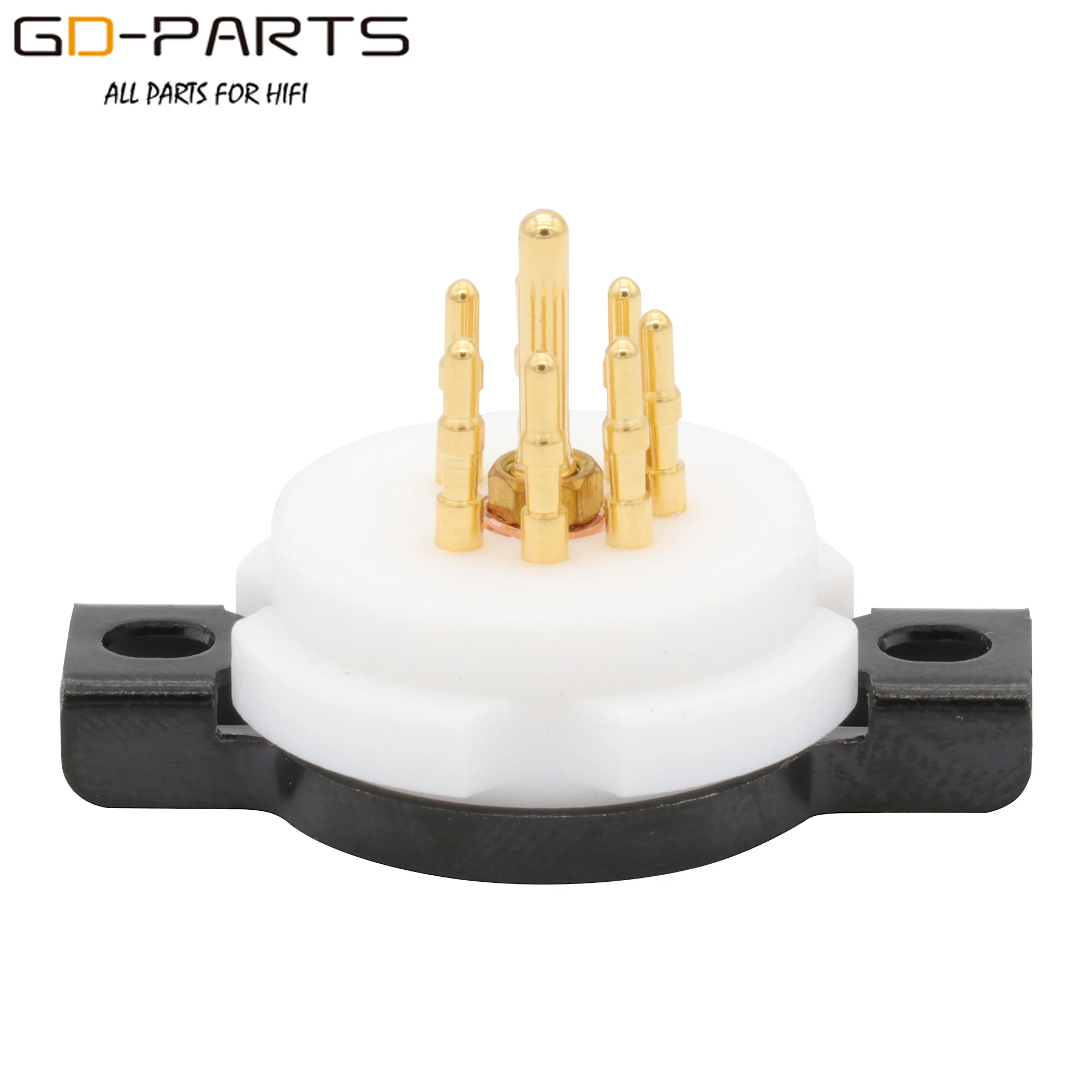 Новый 7pin PTFE вакуумная трубка гнездо клапана для 6Z4 6X4 EF95 EF91 6AU6 золотистые медные