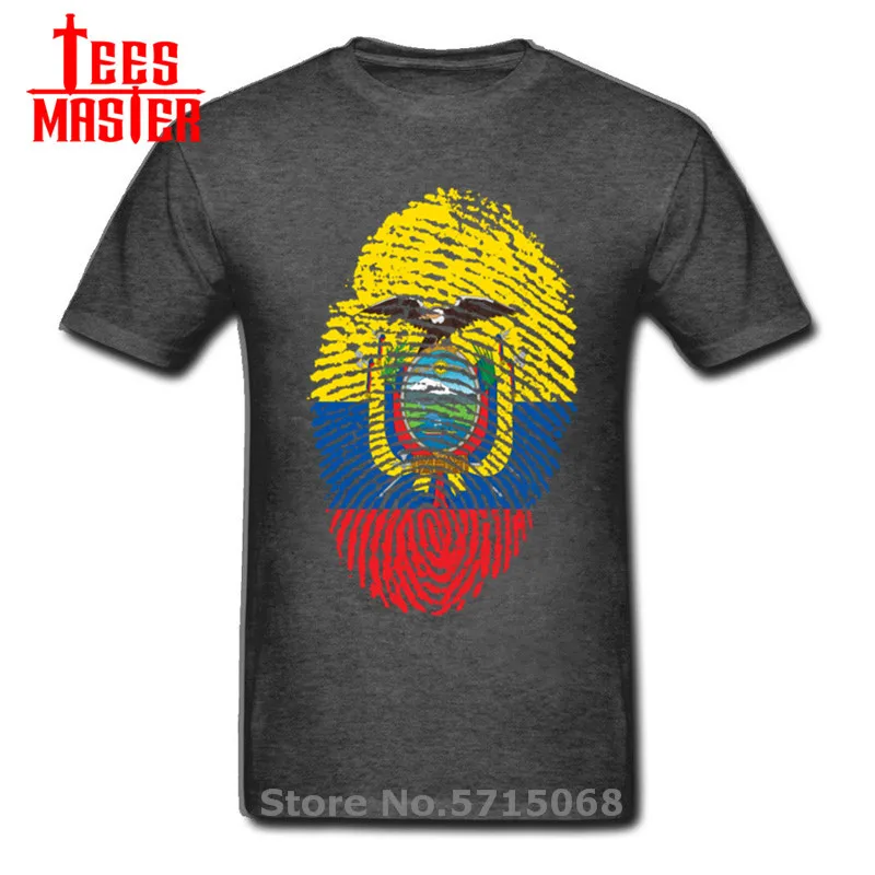 Флаг Эквадора отпечатков пальцев топы для мужчин и женщин Свободные Стиль летняя