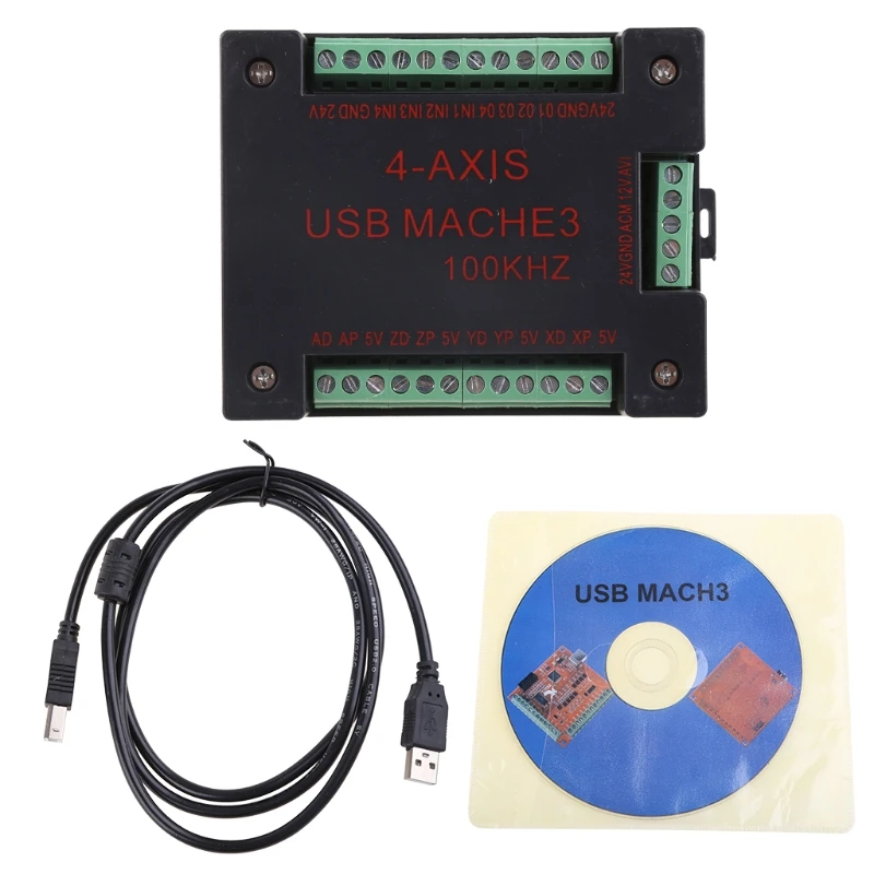 CNC USB MACH3 100 кГц коммутационная плата 4-осевой интерфейс драйвер контроллер
