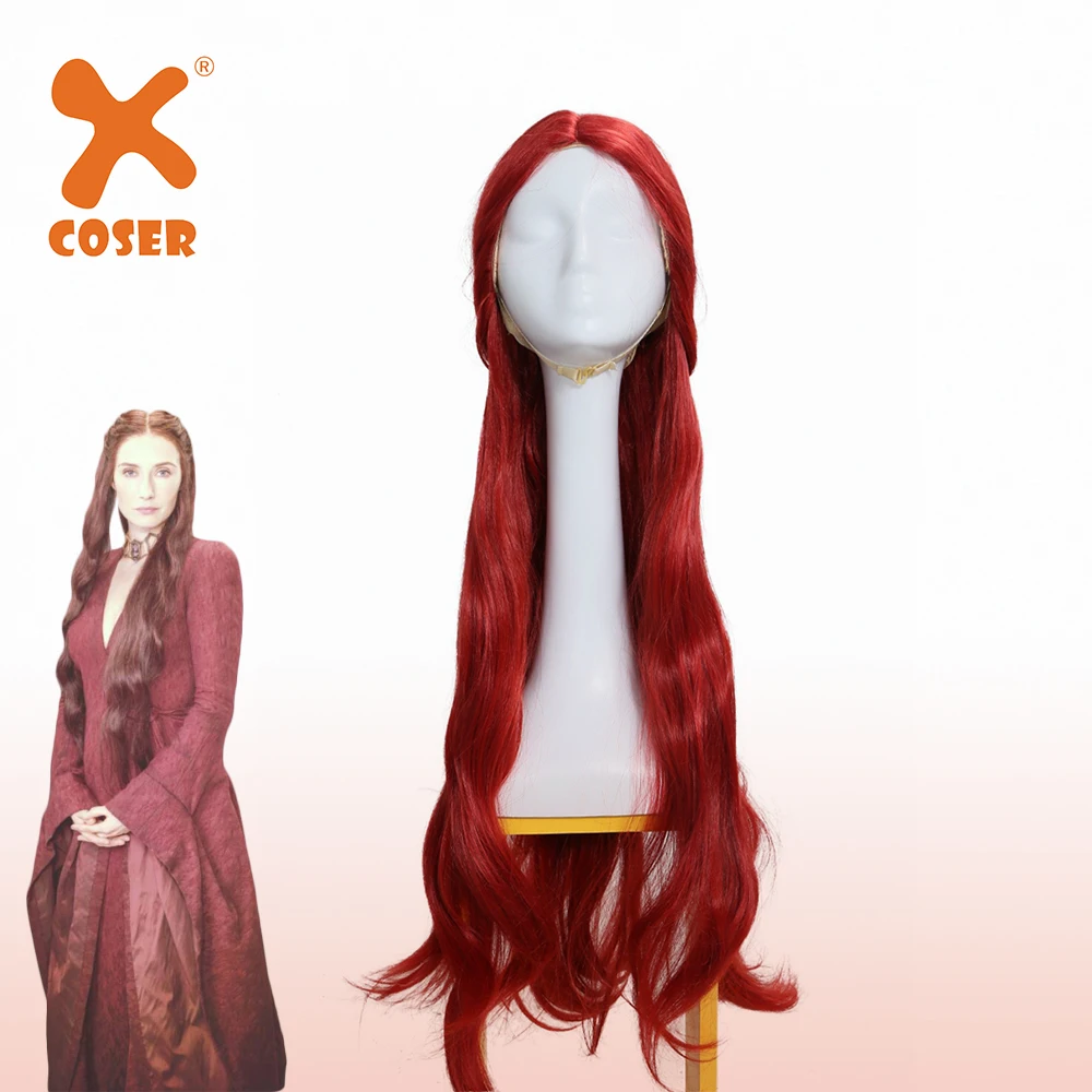 XCOSER The Game of Thrones Melisandre реквизит для косплея длинные вьющиеся волнистые аксессуары