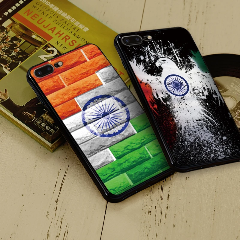 Маленький свежий индийский флаг Мягкий ТПУ чехол для Apple IPhone X XR XS MAX 5 5S 5C SE 6 S 7 8 Plus