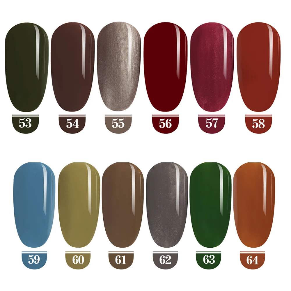 Набор гель-лаков LOVCARRIE 57 для маникюра Полупостоянный УФ-гель ногтей 6 3 мл | Красота