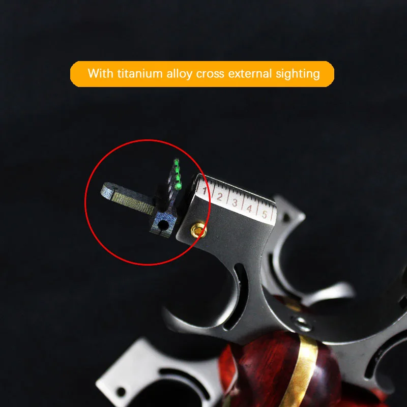 Рогатка охотничья нержавеющая сталь катапульта из красного дерева медная ручка