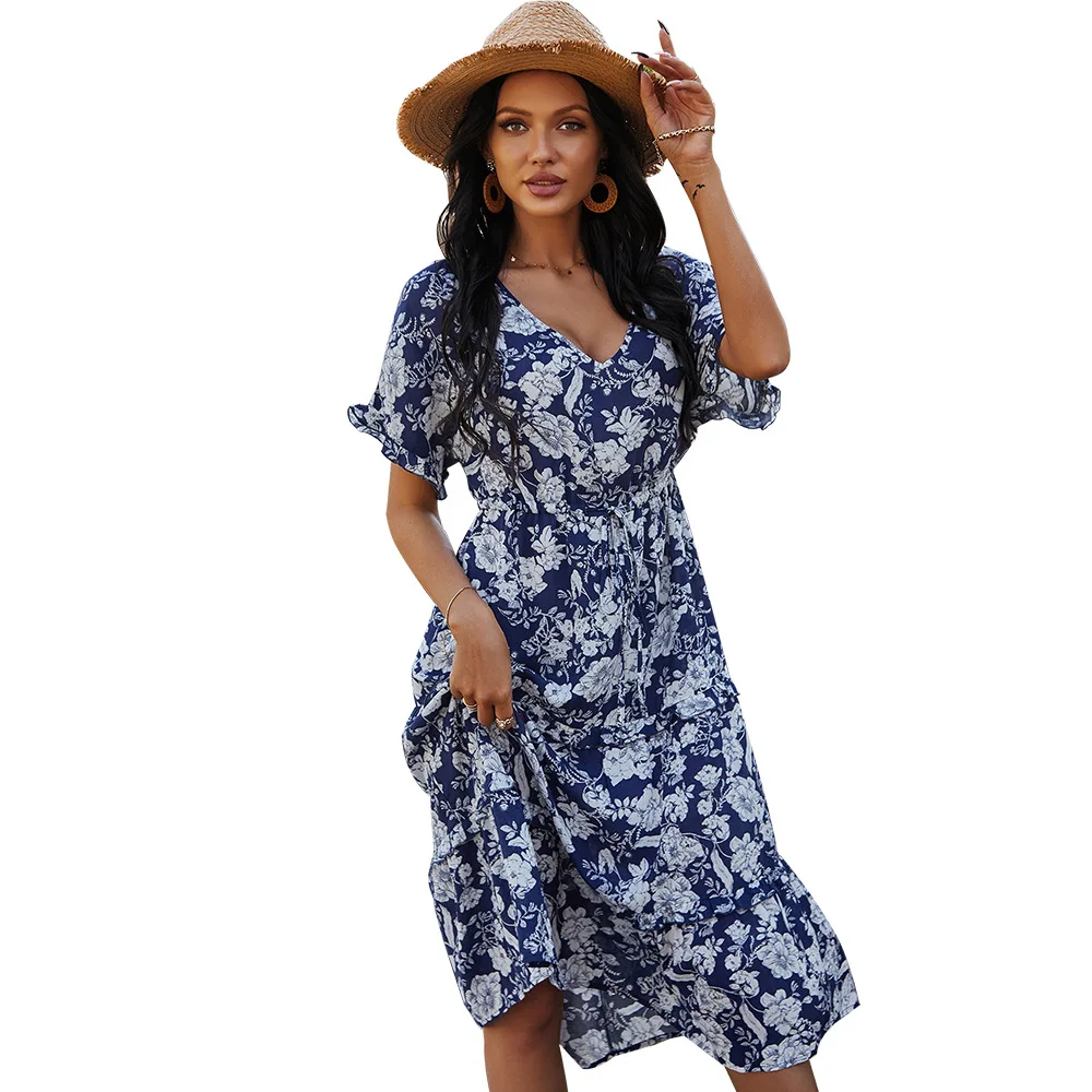 

Printed Dress 2021 Spring And Summer New Long Dress