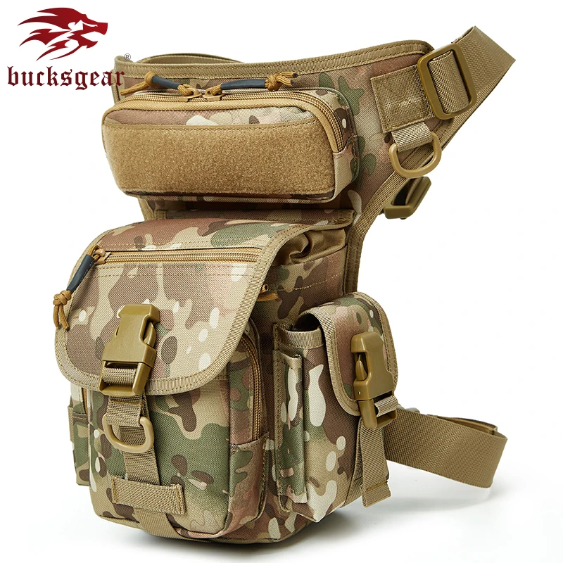 Factory Tactical Side Drop Leg Bag In Waist Bags Olive Drab Thigh Bag Leg For Tactical Gear Kits Waterproof Military Bag