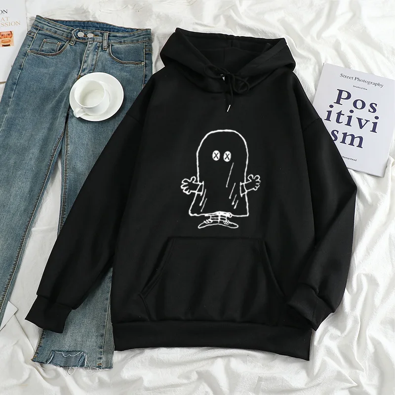 

Dark style goth couple hip hop Harajuku demon Hoodie grimace Sweatshirt butterfly BF Fleece Hoodie Casual paint Pullover Unisex