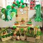 Динозавр Staraise воздушные шары из фольги в виде цифр, джунгли, животные для мальчиков, декор для дня рождения, юрский дракон, детские игрушки, поставка на Новый год 2021