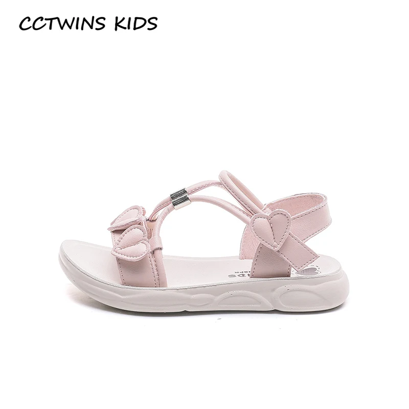 

CCTWINS Kids Shoes 2020 Summer Baby Girls Brand Princess Sandals Children Genuine Leather Shoes Toddlers Brand Flat PS973
