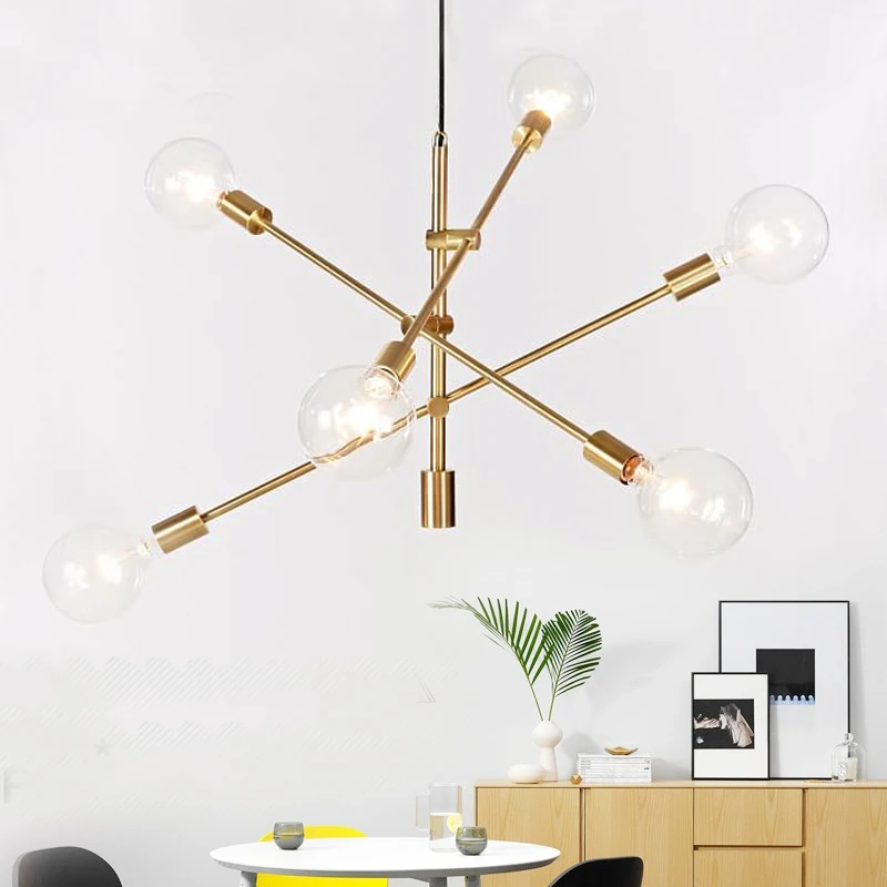 

Modern hanging lamp light LED dinning bed room bedroom foyer round glass ball black gold nordic simple modern pendant light lamp