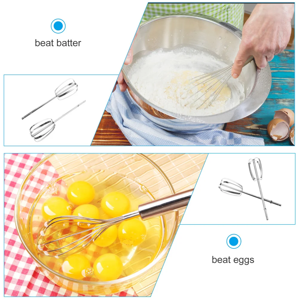 

1 Pair Kitchen Egg Beater Useful Cream Stirrer Egg Blending Whisk Egg Mixer