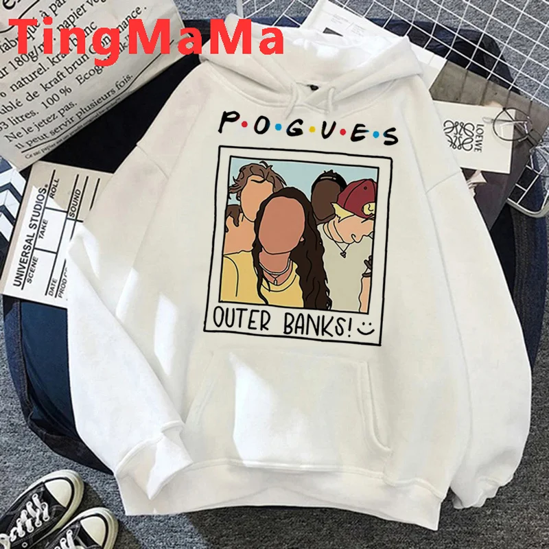 

Женские толстовки с капюшоном Pogue Life внешние банки, женская уличная одежда в стиле Харадзюку, Женский пуловер, худи, аниме