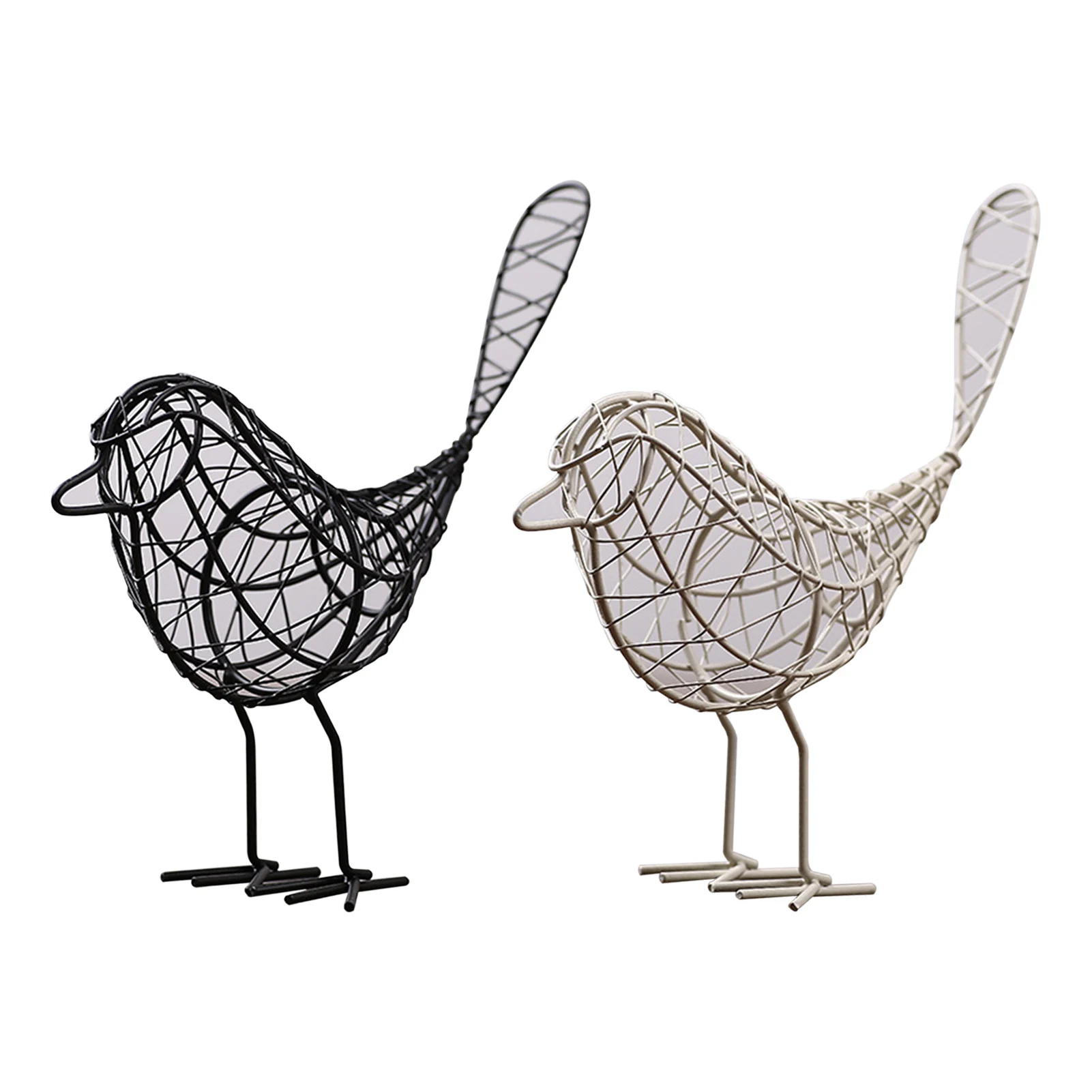 

Wrought Iron Bird Figurines Simple Desktop Ornaments Crafts Creative Gifts Decor Handmade Photographic Props Decoration