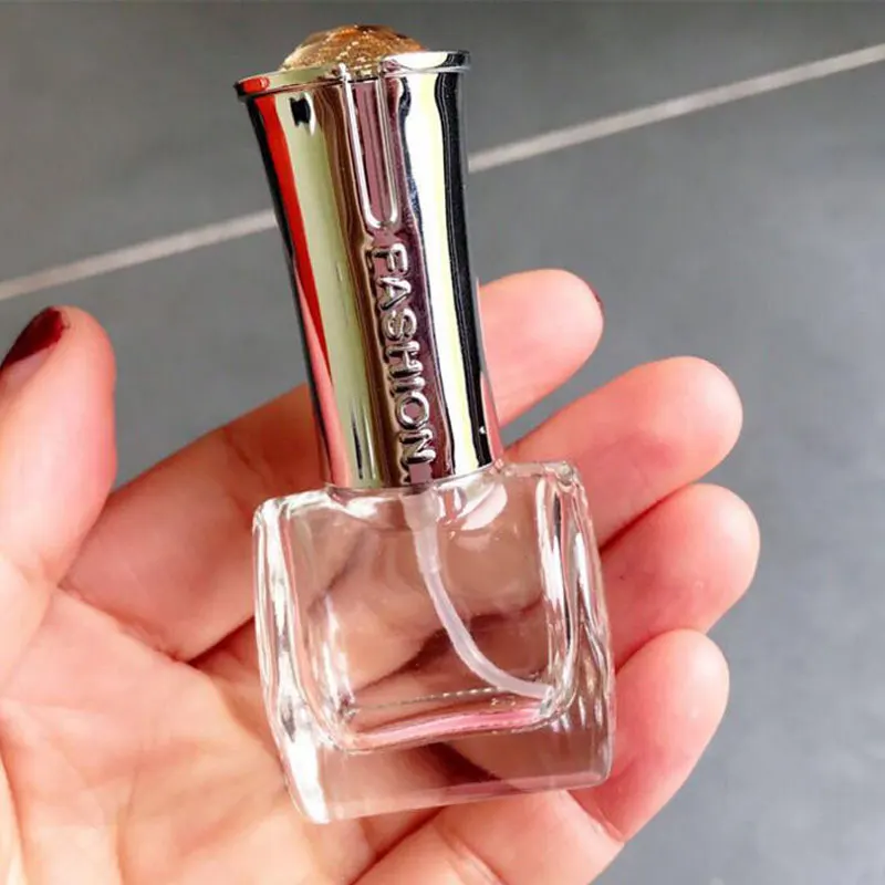 

Spray Bottle Portable Travel Points 10ml Bottling Random Color Air Freshener Clear Refillable Aroma Vial Handmade 25pcs/lot