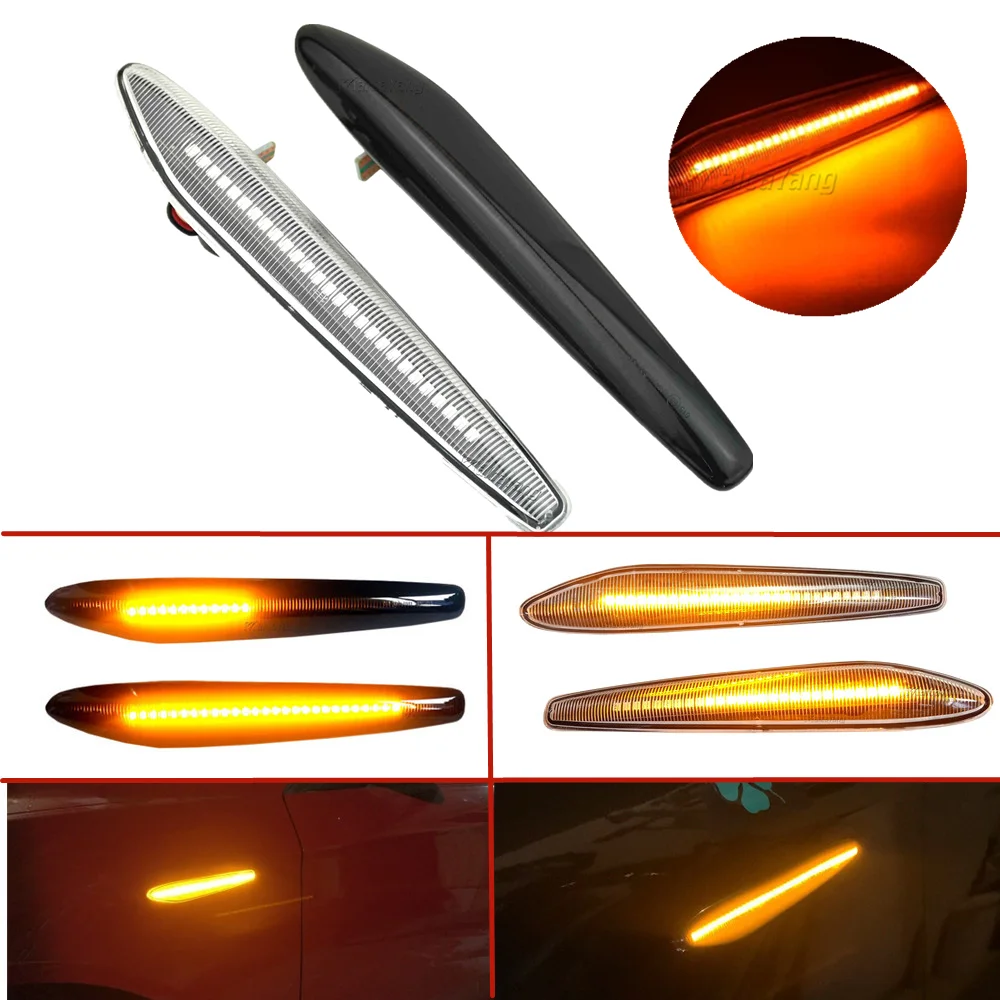 

2Pcs Error Free LED Dynamic Side Marker Lights Arrow Turn Signal Blinker For Alfa Romeo Boera Spider 159 Sportwagon Typ 939