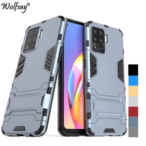 for cover oppo reno 5 lite case bumper hybrid stand silicon armor back case for oppo reno 5 lite cover for oppo reno5 lite 6 43 free global shipping