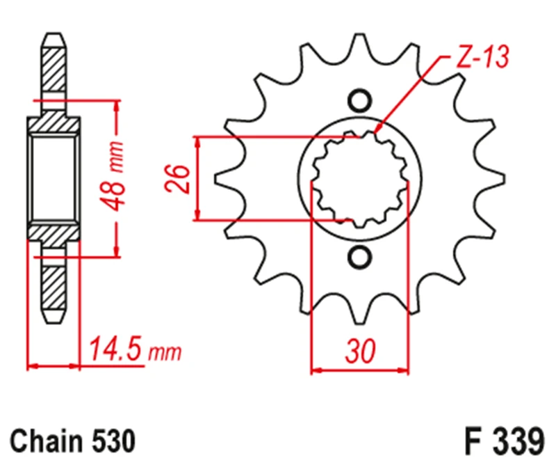Передняя Звездочка 530-16T для перехвата Honda VF700 VF 700 VF700F 84-85 VFR700 VFR VFR700F 86-88 | Автомобили
