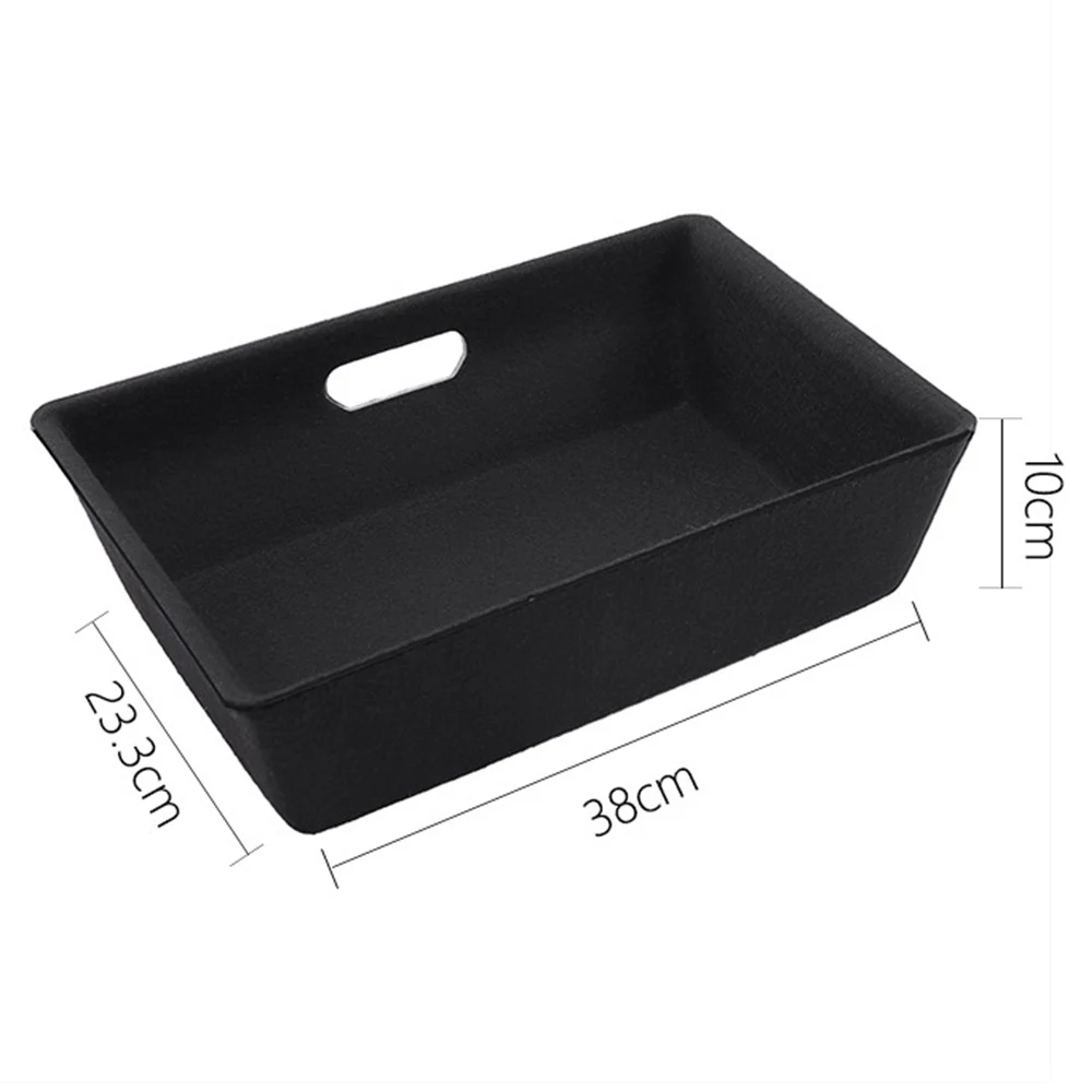 

Under Seat Storage Box Felt Cloth Drawer Holder Large Capacity Organizer Case for Tesla Model Y 2021 Car Accessories