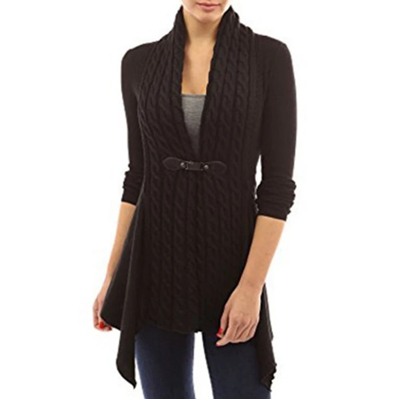 

Autumn Spring Women Sweater Coat Long Slim Knitted Top Long Sleeve Knitwear Women's Clothing Casual Outwear Sweater Female