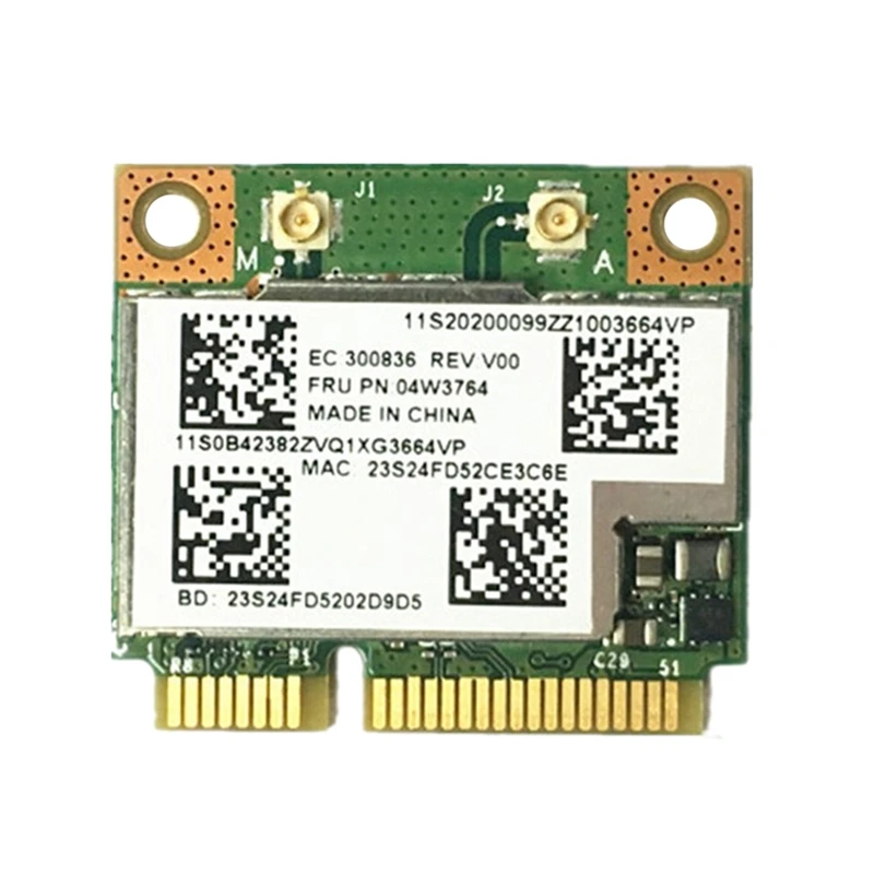 Беспроводная мини-карта BCM943228HMB 04W3764 Wi-Fi Bluetooth 4 0 для Lenovo E130 E135 E330 E335 E530 E535 E430 |