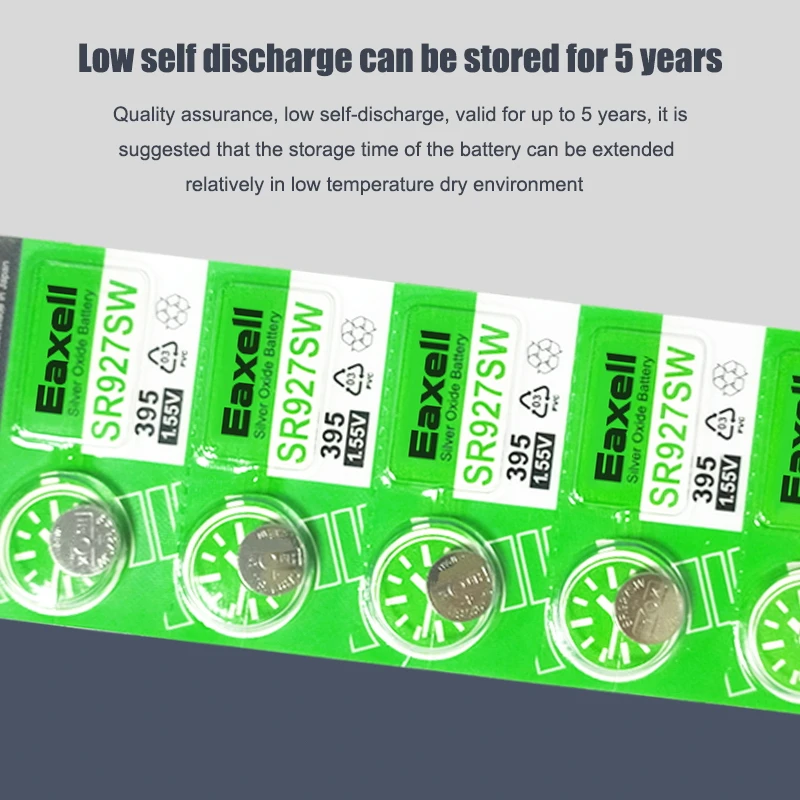 100 шт./лот 395 100% оригинальный новый аккумулятор из оксида серебра для часов