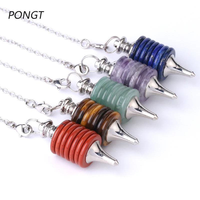 Reiki Wicca естественная яркость для подвески кварцевый кристалл исцеление 7 маятник