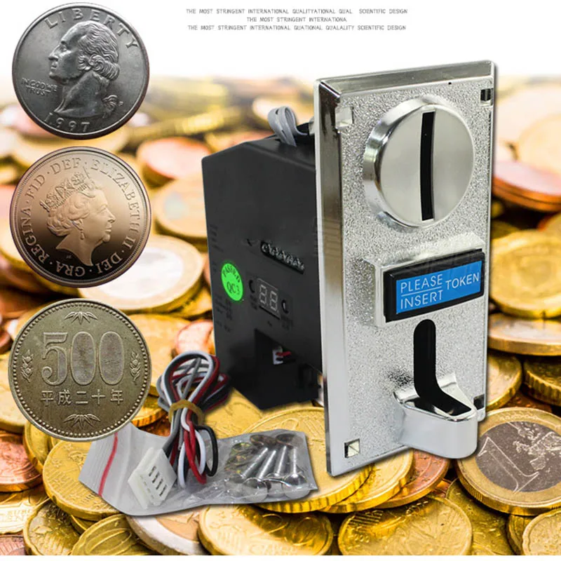 50 шт. электронный приемник монет торговый автомат с переключателем 616|Игры