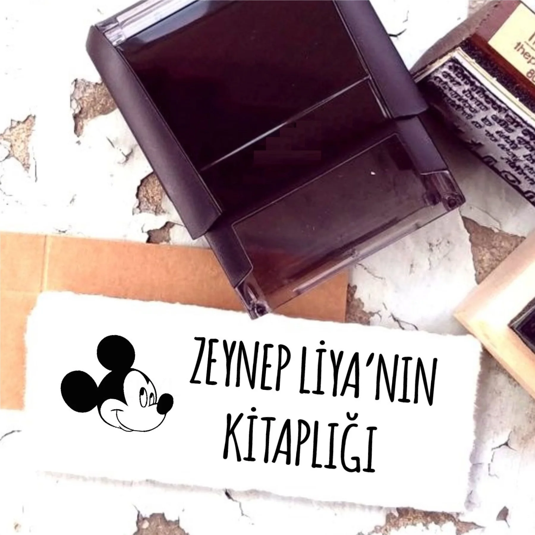 

Personalized Design Name Written Book Stamp-25